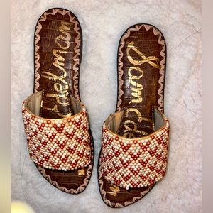 Sam Edelman Women's Gunner Beaded Slide Sandals